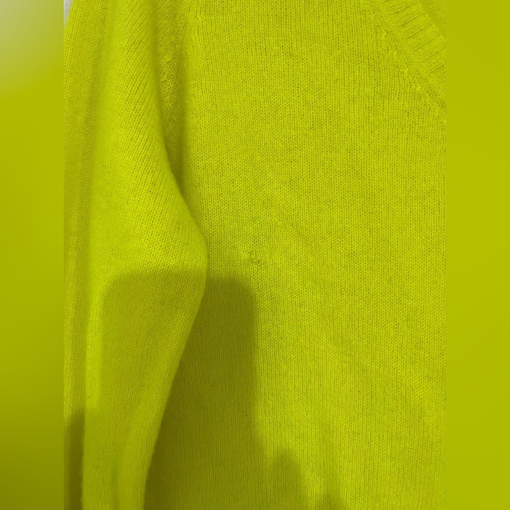 CASLON 100% Kashmir size L neon yellow green NWT - Picture 3 of 5